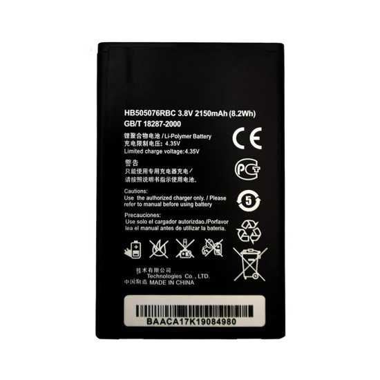 Battery Huawei Ascend G700/G710/A199 HB505076RBC 3.8V 2150mAh